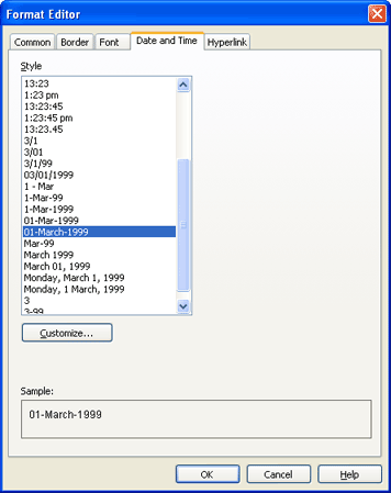 Format Editor